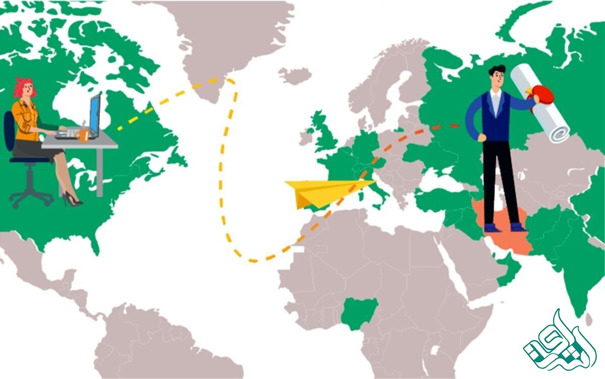 نقشه کشورهای انگلیسی زبان