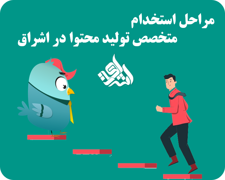 مراحل استخدام متخصص تولید محتوا در اشراق